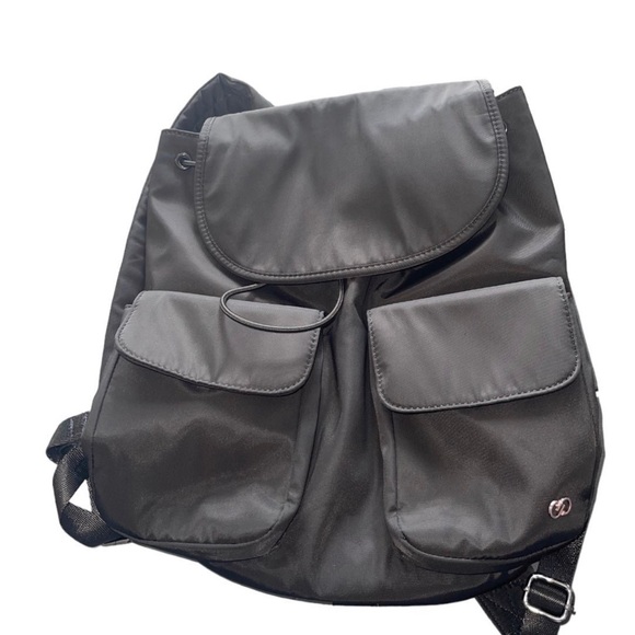 CALIA By Carrie Underwood Black Drawstring Nylon Backpack - Picture 2 of 10